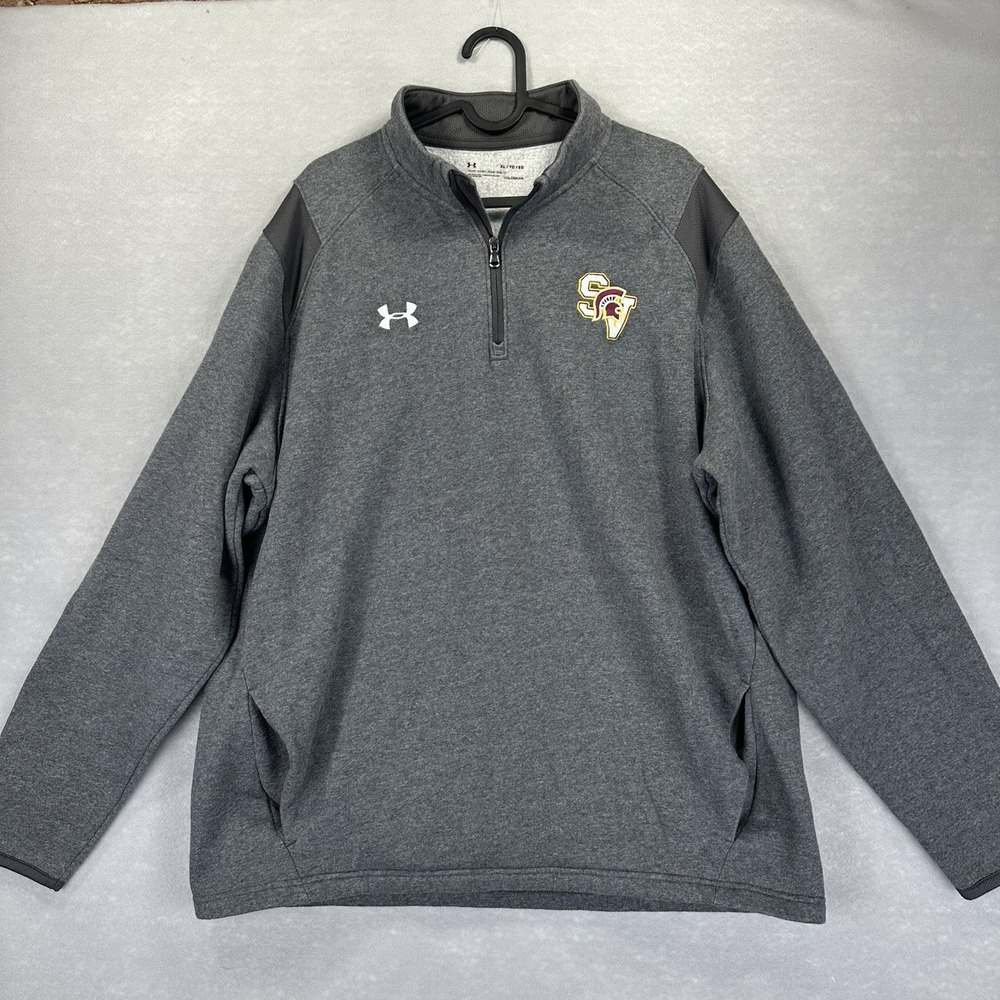 Under Armour‎ Sun Valley High School 1/4 Zip Monroe NC Trojans ColdGear Gray